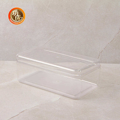 Le stockage en plastique carré d'ANIMAL FAMILIER transparent cogne le conteneur de nourriture 660Ml en plastique avec des couvercles