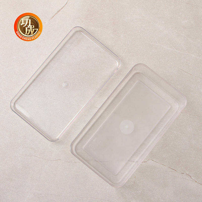 Le stockage en plastique carré d'ANIMAL FAMILIER transparent cogne le conteneur de nourriture 660Ml en plastique avec des couvercles