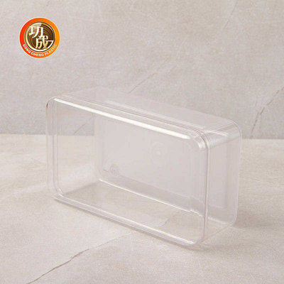 Le stockage en plastique carré d'ANIMAL FAMILIER transparent cogne le conteneur de nourriture 660Ml en plastique avec des couvercles