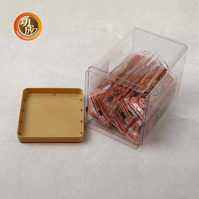 L'ANIMAL FAMILIER en plastique adaptent des conteneurs aux besoins du client de nourriture d'écrous de caisses d'emballage avec les couvercles 1380ml
