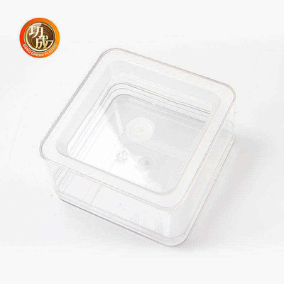 600ml 810ml adaptent la boîte aux besoins du client rectangulaire transparente à aliment pour animaux familiers de caisses d'emballage