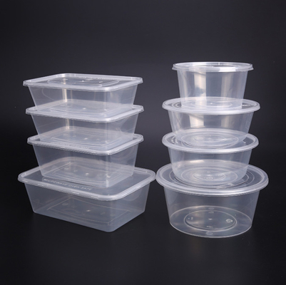 Plateau jetable rond carré d'emballage alimentaire des conteneurs 450ml 500ml d'emballage alimentaire