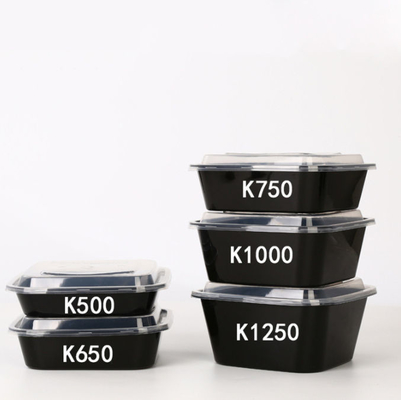 L'OEM jetable sortent à des conteneurs les plateaux en plastique avec des couvercles