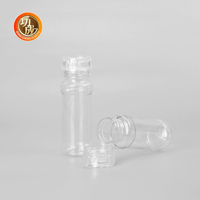 Condiment en plastique transparent fait sur commande Shaker Jars 250ml 500ml de bouteilles d'épice