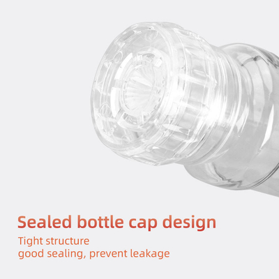 Condiment en plastique transparent fait sur commande Shaker Jars 250ml 500ml de bouteilles d'épice