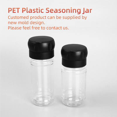 bouche en plastique de vis de bouteilles de l'épice 125Ml assaisonnant Shaker With Lid