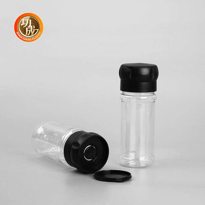 La cuisine de assaisonnement en plastique de bouteille d'ANIMAL FAMILIER transparent utilisent des pots de l'épice 100ml