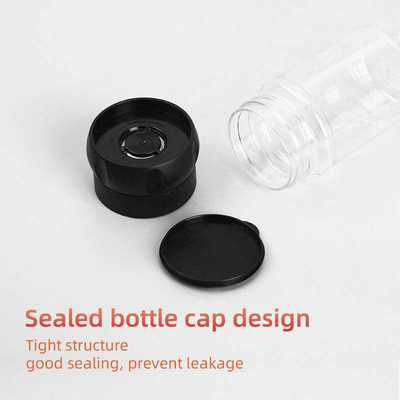 La cuisine de assaisonnement en plastique de bouteille d'ANIMAL FAMILIER transparent utilisent des pots de l'épice 100ml