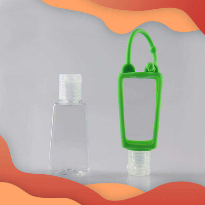 Bouteille d'aseptisant de Mini Cute Travel Portable Plastic avec le support de silicone de bande dessinée