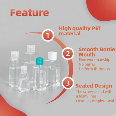 Porte-bouteilles en plastique portative de gel de main de la bouteille 10ML 20ML 30ML d'aseptisant