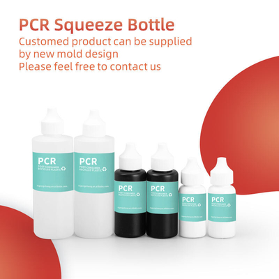 Bouteilles en plastique recyclé de 30 ml 50 ml 120 ml Pcr avec buse
