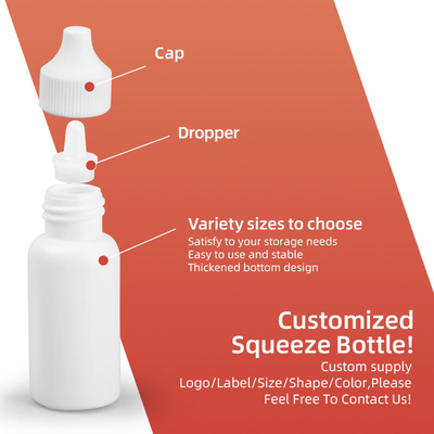 Goutte à goutte en plastique transparent Hdpe Médicament Goutte à goutte liquide
