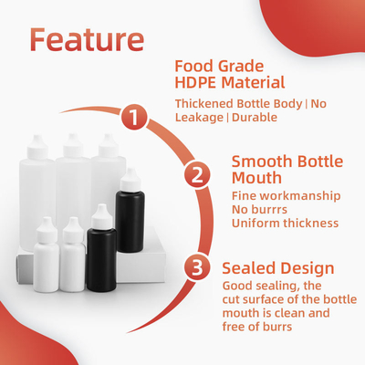 30Ml 50Ml 120Ml Gouttes pour les yeux en plastique Récipient goutteleuse bouteille médicale