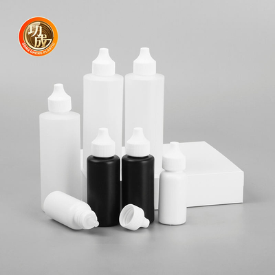 Bouteilles en plastique PE 120 ml Applicateur de capuchon à peinture à l' huile pour cheveux doux