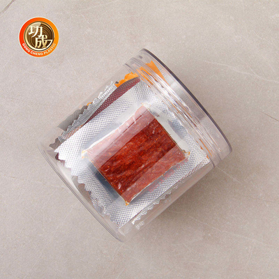Bouteilles en plastique rondes transparentes pour animaux de compagnie avec couvercle
