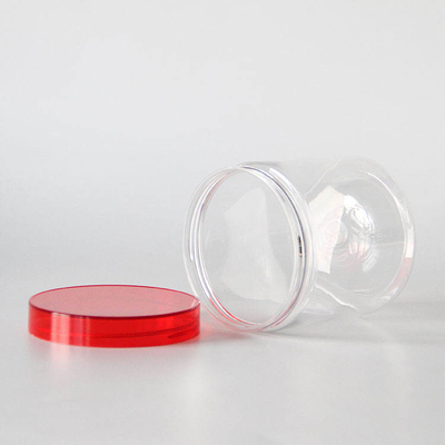 Bouteille à biscuits en plastique à large bouche, bouteille de thé pour animaux de compagnie personnalisée, avec couvercle
