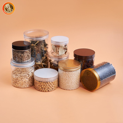 1500 ml Bouche large Bouteille ronde Large Bouteille en plastique transparente Pour les aliments Calibre 100