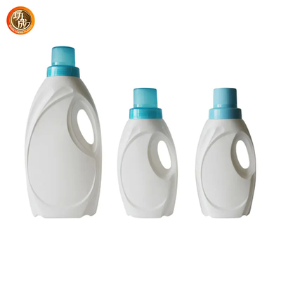 Bouteilles en plastique à détergent semi-transparent avec bouchon à vis