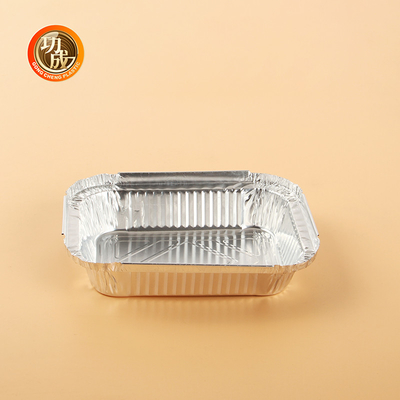 Boîtes d'emballage alimentaire en aluminium écologique Logo personnalisé et impression Forme rectangulaire / ronde / OEM