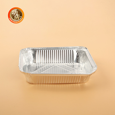 Boîtes d'emballage alimentaire en aluminium écologique Logo personnalisé et impression Forme rectangulaire / ronde / OEM
