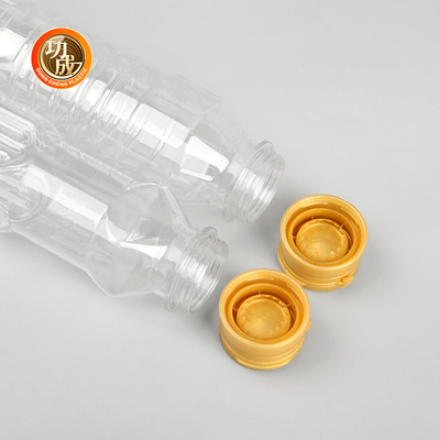 Bouteille d'huile comestible en plastique clair de qualité alimentaire 1000 ml-1800 ml Capacité pour les assaisonnements
