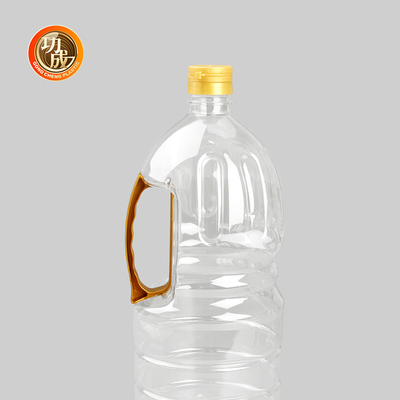 Bouteilles en plastique clair pour les épices, assaisonnements alimentaires, emballage de 1800 ml