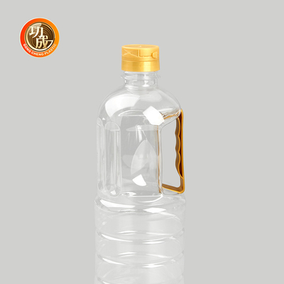 Bouteilles en plastique clair pour les épices, assaisonnements alimentaires, emballage de 1800 ml