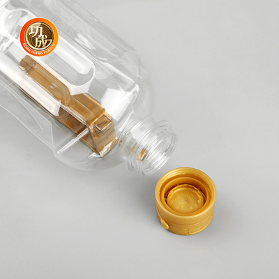 Bouteilles en plastique clair pour les épices, assaisonnements alimentaires, emballage de 1800 ml