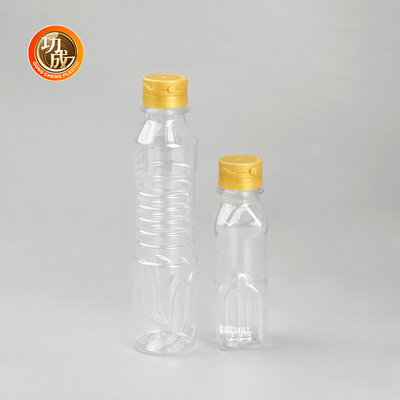 Bouteilles en plastique clair pour les épices, assaisonnements alimentaires, emballage de 1800 ml